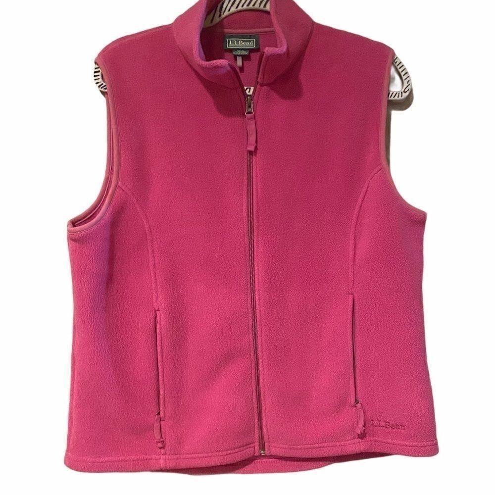 LL BEAN POLARTEC VEST SZ LARGE WINTER VEST ZIP UP Woman’s